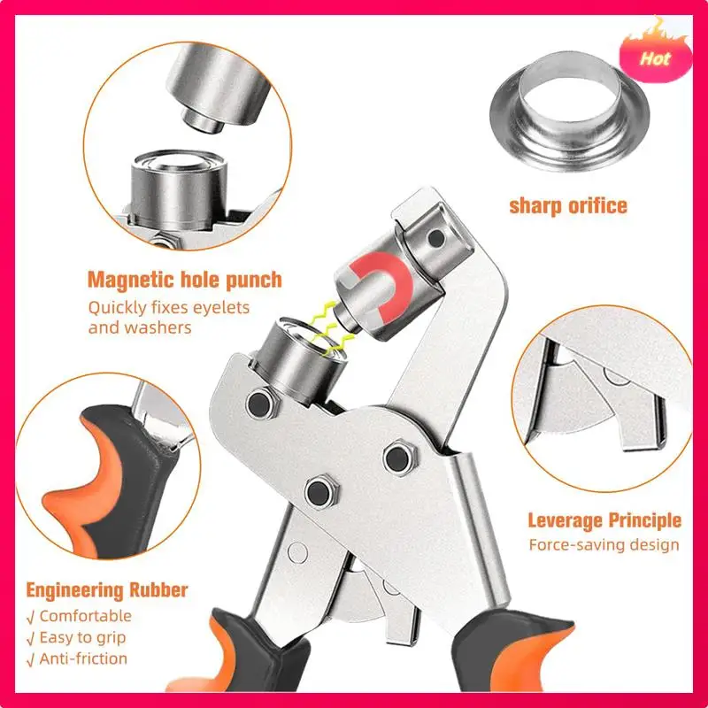 Grommet Tool Kit Metal Grommet Tool Kit With 500Pcs 3/8 Inch Grommets And Rubber Hammer
Grommet Tool Kit Metal Grommet Tool Kit With 500Pcs 3/8 Inch Grommets And Rubber Hammer