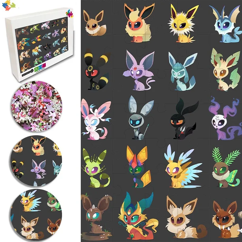 Pokemon Eevee Evolution Jigsaw Puzzle 35/300/500/1000 Pieces Puzzle Educational Toys Diy Family Games Home Decor Birthday Gifts
Pokemon Eevee Evolution Jigsaw Puzzle 35/300/500/1000 Pieces Puzzle Educational Toys Diy Family Games Home Decor Birthday Gifts