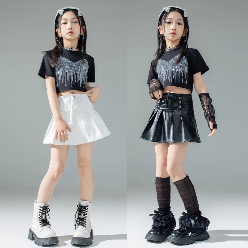 Kids Group Kpop Outfit Girls Jazz Dance Costume Children'S Hip Hop Clothing Street Dance Suits Stage Performance Wear DW10718
Kids Group Kpop Outfit Girls Jazz Dance Costume Children'S Hip Hop Clothing Street Dance Suits Stage Performance Wear DW10718