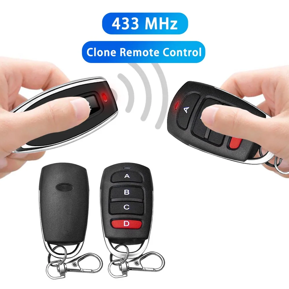 RF Remote Control Key 433mhz Transmitter Cloning Duplicated Copy Learning Fix Code for Electric Garage Door Car
RF Remote Control Key 433mhz Transmitter Cloning Duplicated Copy Learning Fix Code for Electric Garage Door Car
