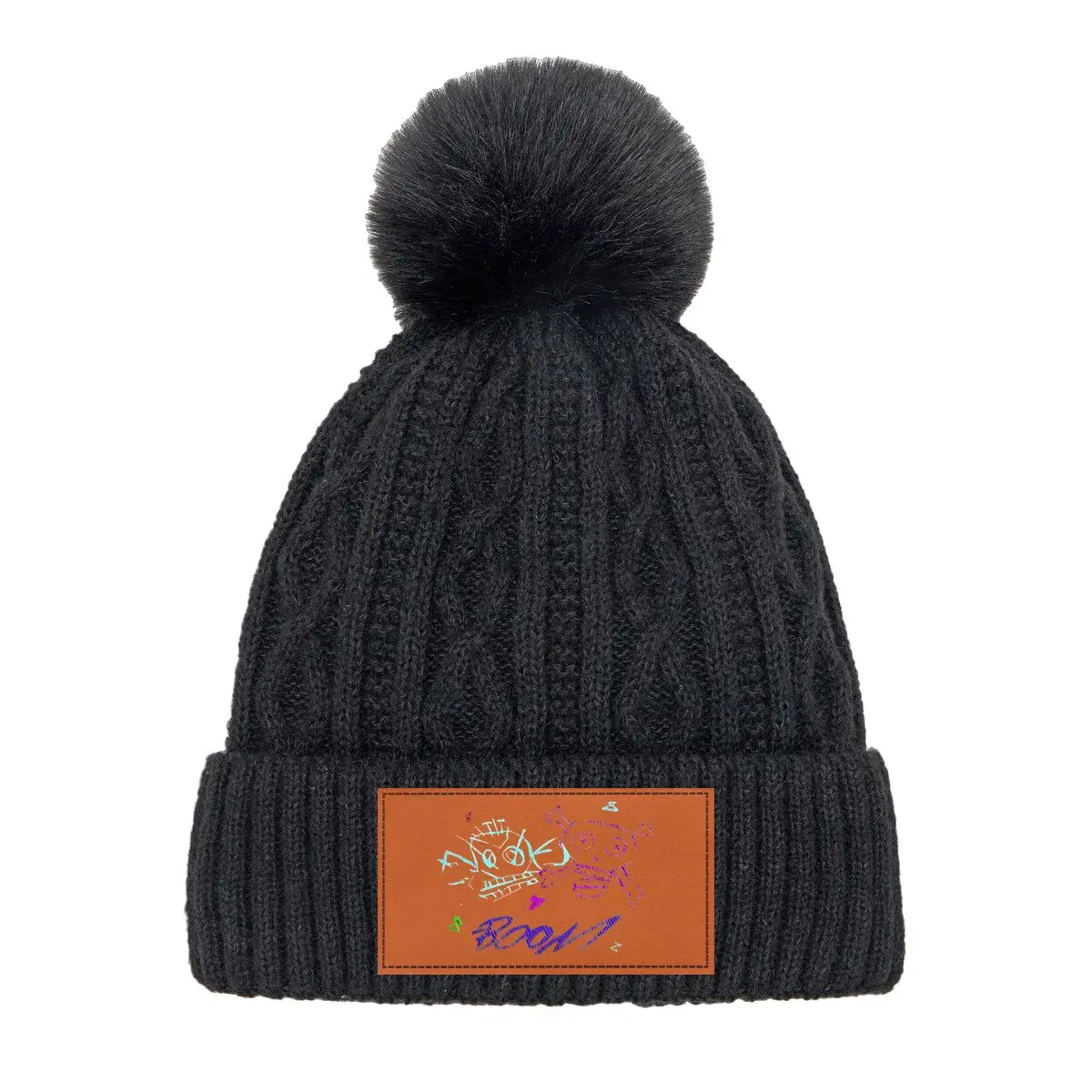 Стильная женская шапка с помпоном в стиле граффити с черепом и «Boom» для офиса и поездок на работу
Стильная женская шапка с помпоном в стиле граффити с черепом и «Boom» для офиса и поездок на работу