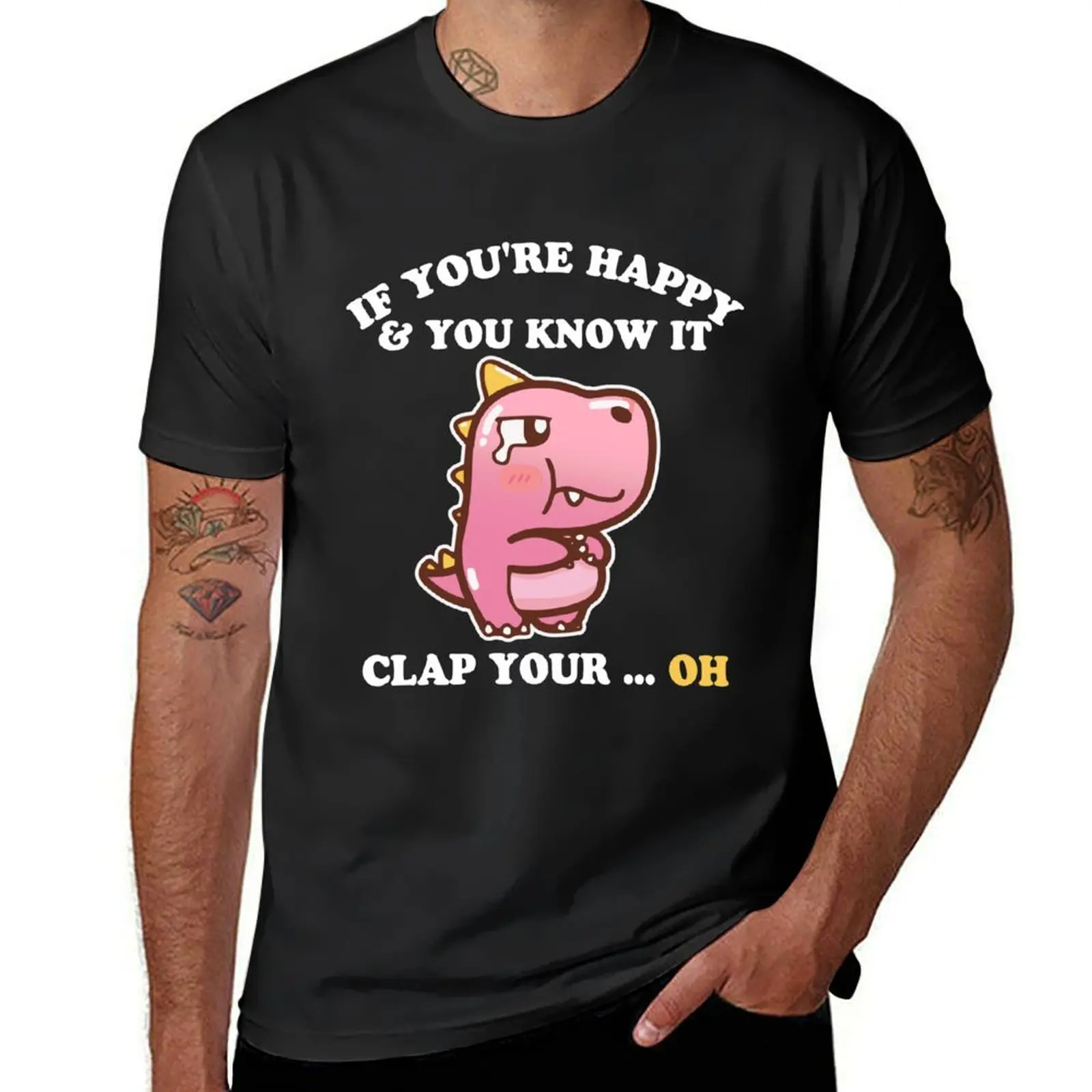 Funny Trex If You're Happy and You Know It Clap Your Oh - T-Rex Clap Your Hands T-shirt animal prinfor boys mens workout shirts
Funny Trex If You're Happy and You Know It Clap Your Oh - T-Rex Clap Your Hands T-shirt animal prinfor boys mens workout shirts