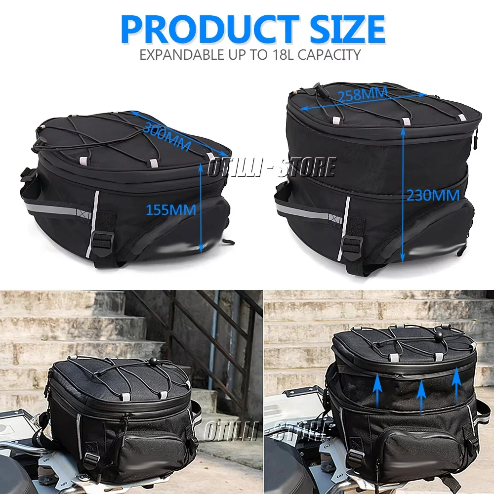 Motorcycle Waterproof Tail Bag Travel Luggage Tailbag High Capacity Rear Back Seat Bag For BMW R1300GS R1300 R 1300 GS 2023-2025
Motorcycle Waterproof Tail Bag Travel Luggage Tailbag High Capacity Rear Back Seat Bag For BMW R1300GS R1300 R 1300 GS 2023-2025