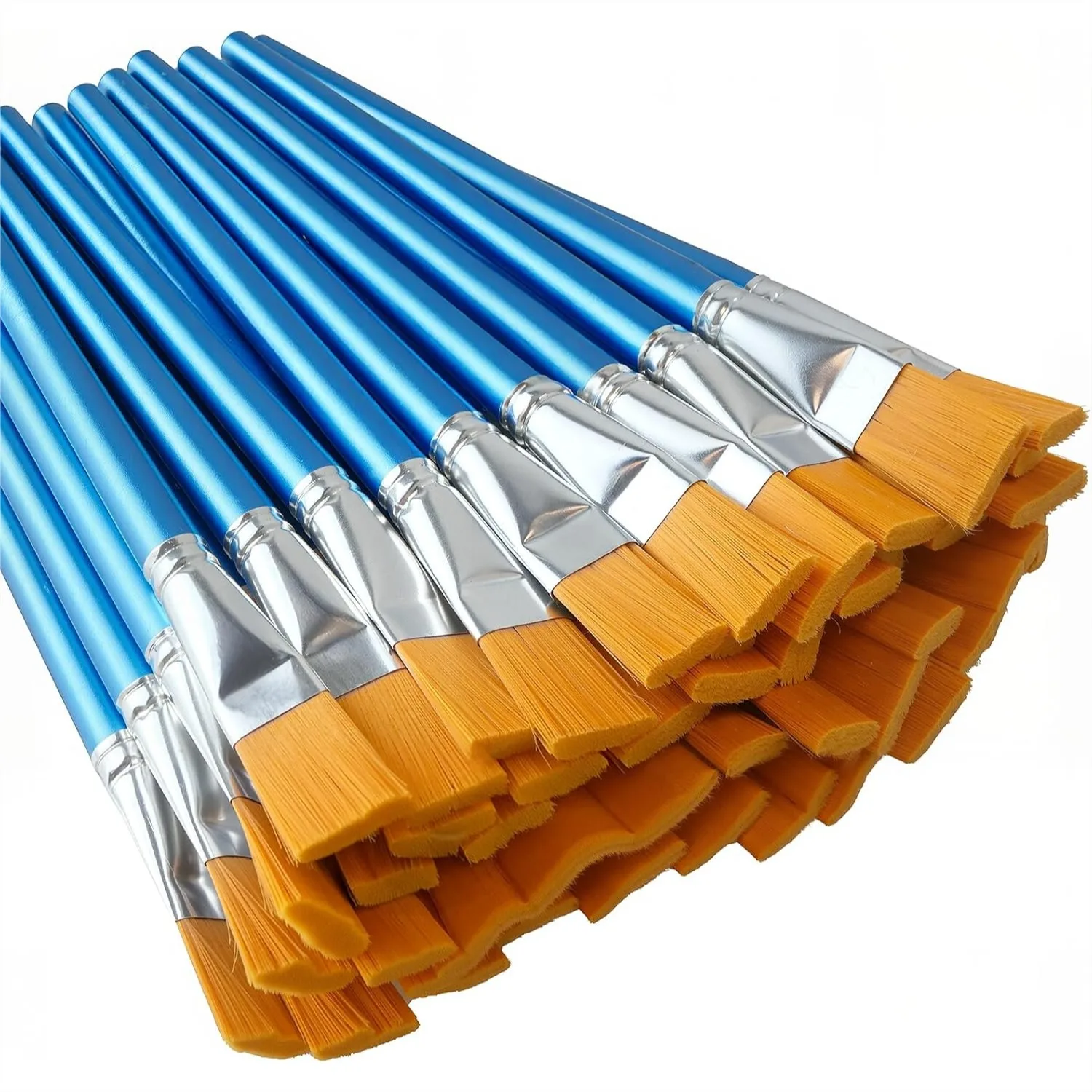 40 Pcs Flat Paint Brushes 1 Inch for Acrylic, Watercolor, Oil Painting and Craft Projects
40 Pcs Flat Paint Brushes 1 Inch for Acrylic, Watercolor, Oil Painting and Craft Projects