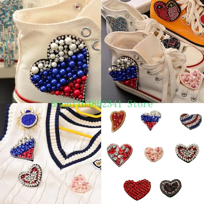 652F Glittering Heart Fabric Embellishment DIY Clothing Enhancement Materials
652F Glittering Heart Fabric Embellishment DIY Clothing Enhancement Materials