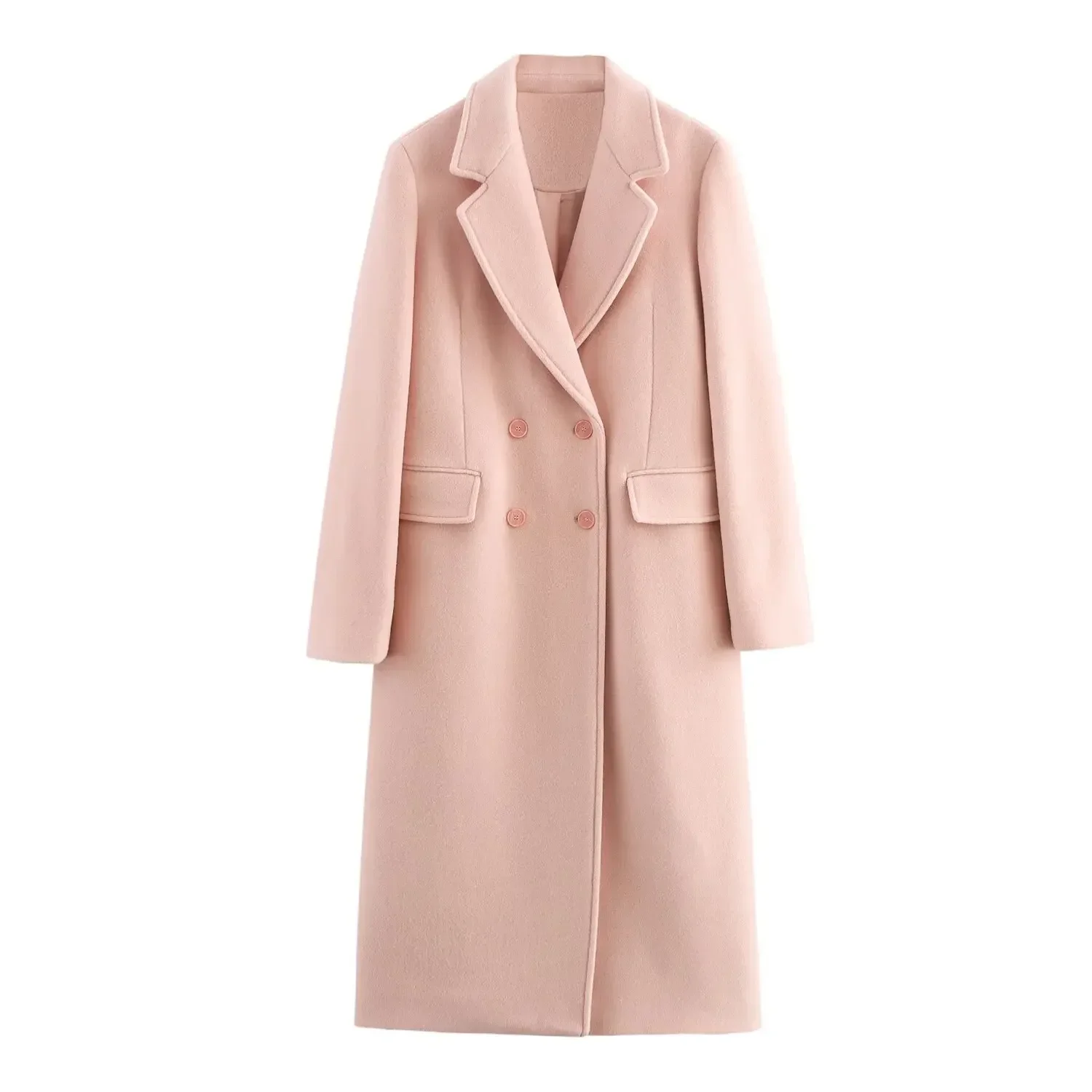 Fashionable Mixed Fiber Double Breasted Coat Independent Station Women's Clothing Stylish Woolen Coat from Mainland China
Fashionable Mixed Fiber Double Breasted Coat Independent Station Women's Clothing Stylish Woolen Coat from Mainland China