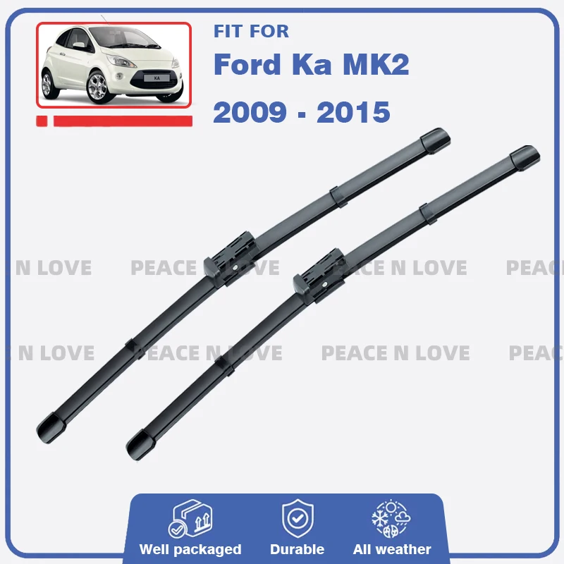 Front Wiper Blades For Ford Ka MK2 2009 - 2015 2pc Windshield Brush Cutter Windscreen Car Accessories 2010 2011 2012 2013 2014
Front Wiper Blades For Ford Ka MK2 2009 - 2015 2pc Windshield Brush Cutter Windscreen Car Accessories 2010 2011 2012 2013 2014