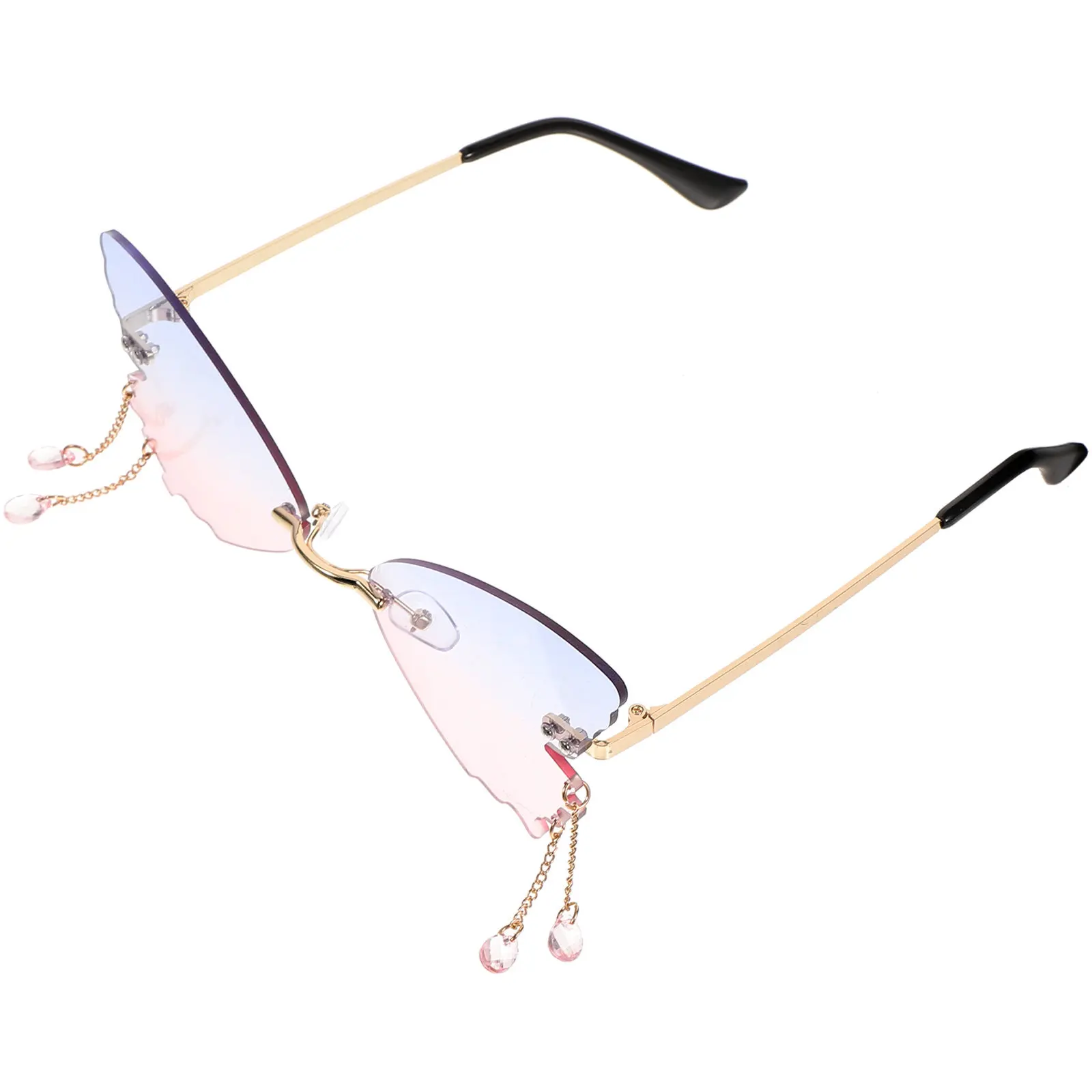 1Pair Rimless Sunglasses Oversized Butterfly Shape Stylish Party Sunglasses Disco Beach Party Glasses Women Frameless Glasses
1Pair Rimless Sunglasses Oversized Butterfly Shape Stylish Party Sunglasses Disco Beach Party Glasses Women Frameless Glasses