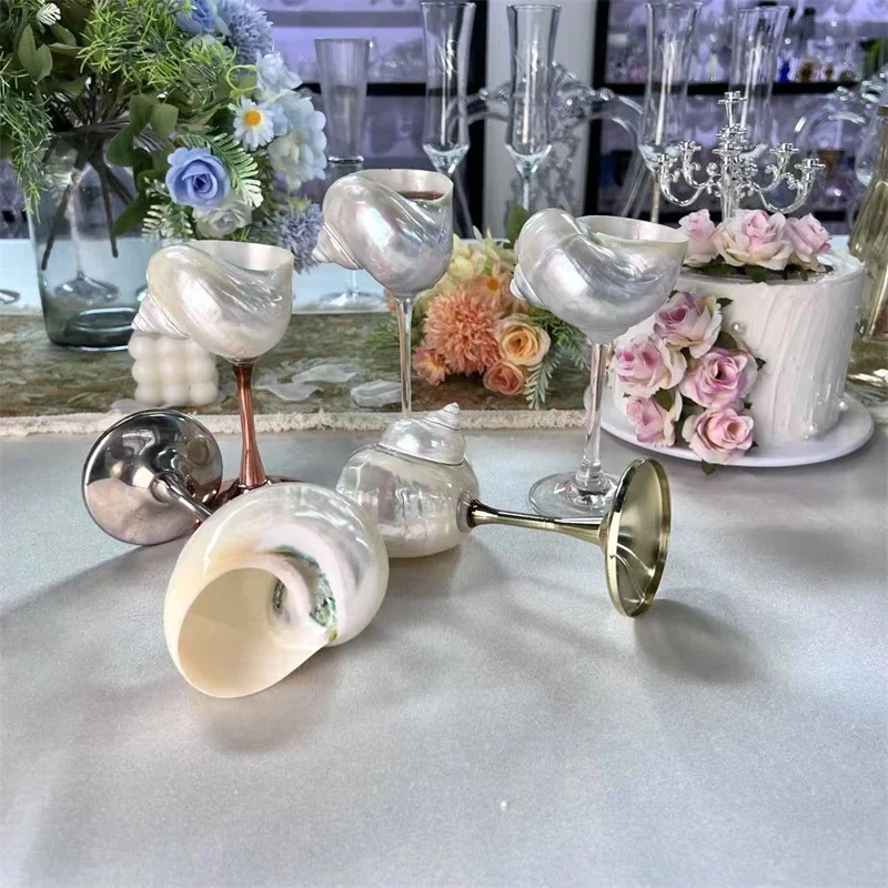 Ins Wine Glass Wedding Wine Glass Conch Shell Home Picnic Conch Shell Tall Cup Bar Wine Set Home Decoration Birthday Party Gifts
Ins Wine Glass Wedding Wine Glass Conch Shell Home Picnic Conch Shell Tall Cup Bar Wine Set Home Decoration Birthday Party Gifts