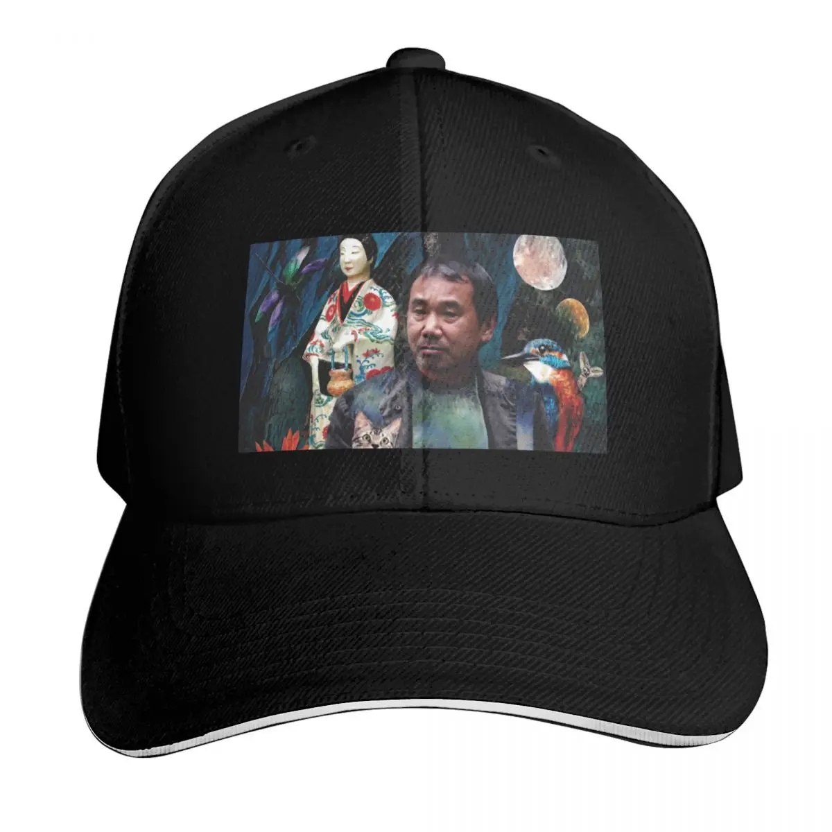 Haruki Murakami Japanese Writer Book Novel Cat 1Q84 Norwegian Wood Baseball Cap Anime Visor luxury caps Ladies Men's
Haruki Murakami Japanese Writer Book Novel Cat 1Q84 Norwegian Wood Baseball Cap Anime Visor luxury caps Ladies Men's