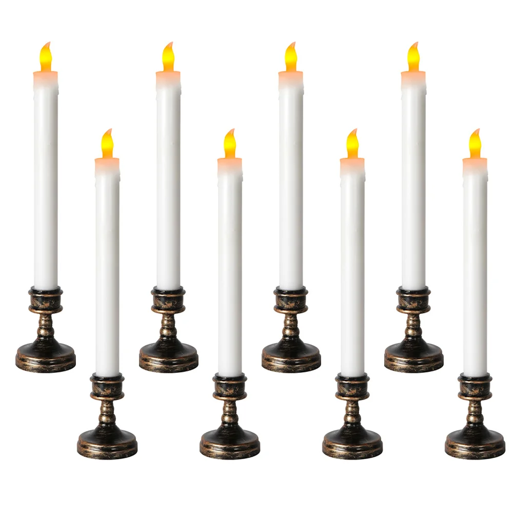 8pcs LED Electronic Light Operated Realistic ABS Flameless Decorative Light for Wedding Home Kitchen Living Room
8pcs LED Electronic Light Operated Realistic ABS Flameless Decorative Light for Wedding Home Kitchen Living Room