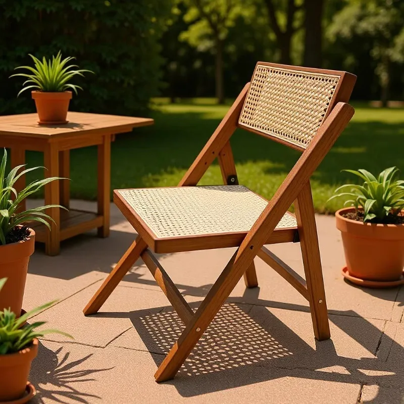 Solid wood rattan dining French home folding ins outdoor comfortable sedentary Chandigarh back chair
Solid wood rattan dining French home folding ins outdoor comfortable sedentary Chandigarh back chair
