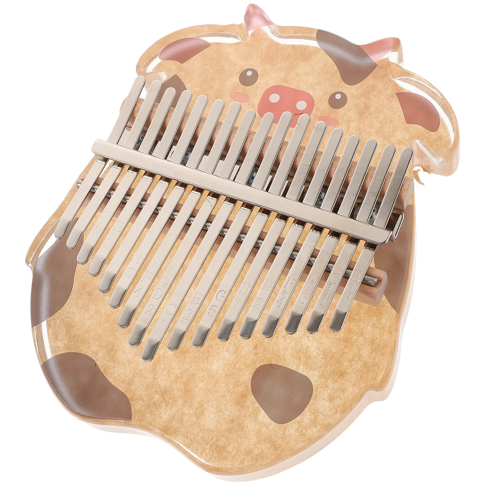 1Pcs Crystal Kalimba 17 Keys Acrylic Finger Piano Portable Cartoon Cow Design Long Sustain Time Relaxing
1Pcs Crystal Kalimba 17 Keys Acrylic Finger Piano Portable Cartoon Cow Design Long Sustain Time Relaxing