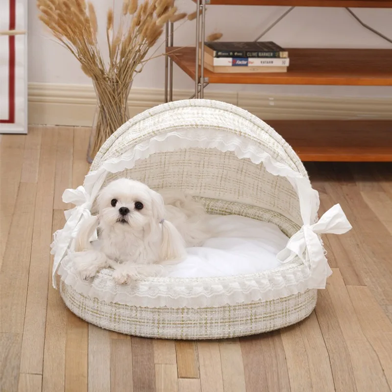 Pets Cat Beds Semi Closed Removable Pet Cushion Washable Small Dog Warm Nest Soft and Comfortable Cat Accessories Supplies
Pets Cat Beds Semi Closed Removable Pet Cushion Washable Small Dog Warm Nest Soft and Comfortable Cat Accessories Supplies