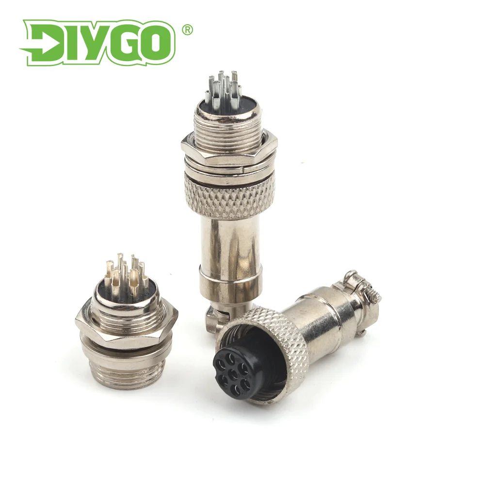 Gx12 Household Nut Type Circular Connector 2 3 4 5 6 7 Pin Panel Mount Nuts Screw Wiringr Aviation Plug Socket Connectores
Gx12 Household Nut Type Circular Connector 2 3 4 5 6 7 Pin Panel Mount Nuts Screw Wiringr Aviation Plug Socket Connectores