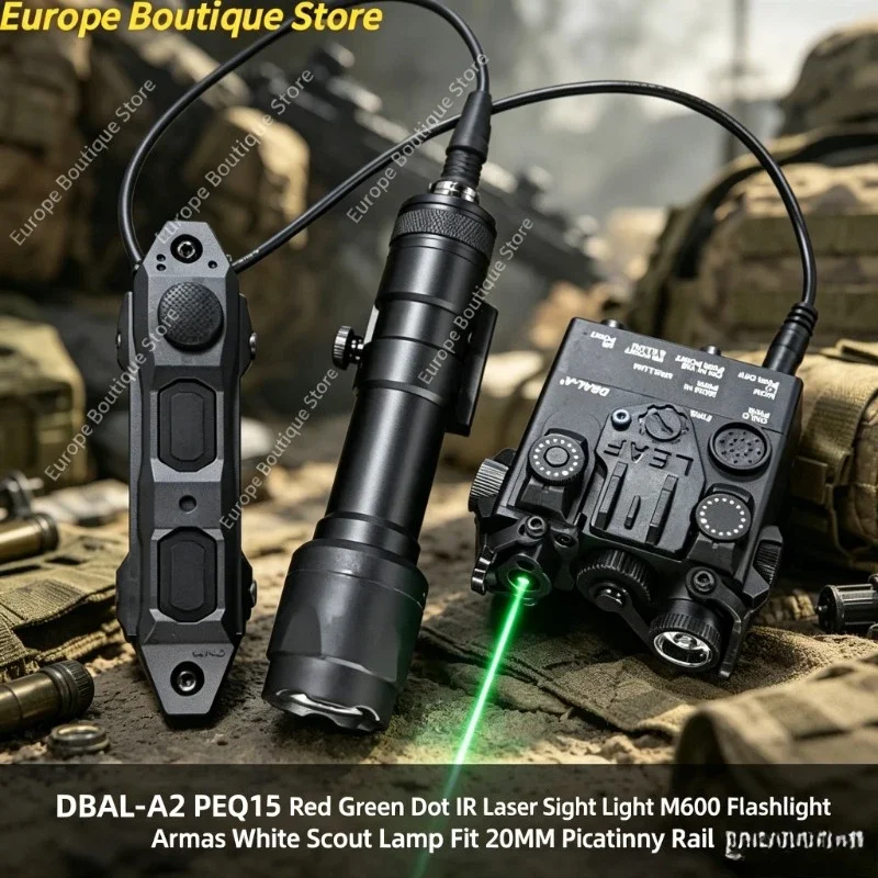 Red Green Dot IR Laser Sight DBAL-A2 PEQ15 M600 Flashlight White Scout Lamp Fit 20MM Picatinny Rail for Tactical Airsoft Parts
Red Green Dot IR Laser Sight DBAL-A2 PEQ15 M600 Flashlight White Scout Lamp Fit 20MM Picatinny Rail for Tactical Airsoft Parts