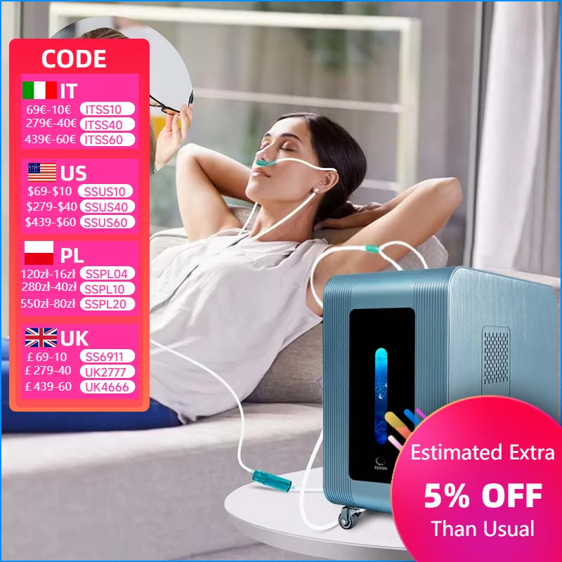 PIDAN Hydrogen Inhaler Machine Oxygen Concentrator 300ml 450ml 600ml 900ml 1000ml 1200ml 1500ml 1800ml Hydrogen Water Generator
PIDAN Hydrogen Inhaler Machine Oxygen Concentrator 300ml 450ml 600ml 900ml 1000ml 1200ml 1500ml 1800ml Hydrogen Water Generator