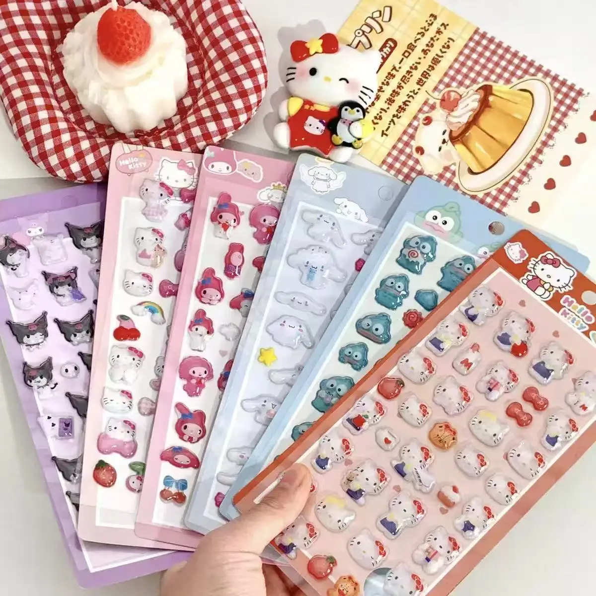 6pcs Hello Kitty Kuromi 3D Stickers Cinnamoroll My Melody Cartoon Mobile Creative Decoration Sticker Girl Birthday Gifts
6pcs Hello Kitty Kuromi 3D Stickers Cinnamoroll My Melody Cartoon Mobile Creative Decoration Sticker Girl Birthday Gifts