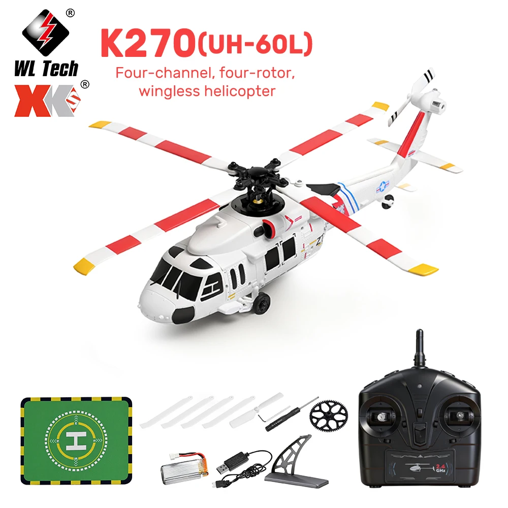 WLtoys K270 RC Вертолет UH-60L 4-канальный оптический поток с фиксированной высотой и 6-осевым гироскопом 2,4G Бесщеточный вертолет с дистанционным управлением Игрушки
WLtoys K270 RC Вертолет UH-60L 4-канальный оптический поток с фиксированной высотой и 6-осевым гироскопом 2,4G Бесщеточный вертолет с дистанционным управлением Игрушки