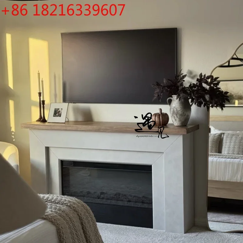 French solid wood fireplace decorative cabinet American retro living room wall fireplace rack B & B fireplace partition table
French solid wood fireplace decorative cabinet American retro living room wall fireplace rack B & B fireplace partition table