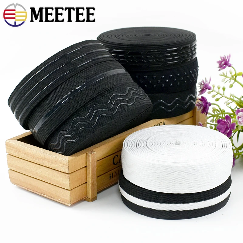 2/5M 10-50mm Elastic Bands Silicone Rubber Band for Bra Underwear Non-slip Ribbon Waistband Belt Stretch Tape Sewing Accessories 
2/5M 10-50mm Elastic Bands Silicone Rubber Band for Bra Underwear Non-slip Ribbon Waistband Belt Stretch Tape Sewing Accessories