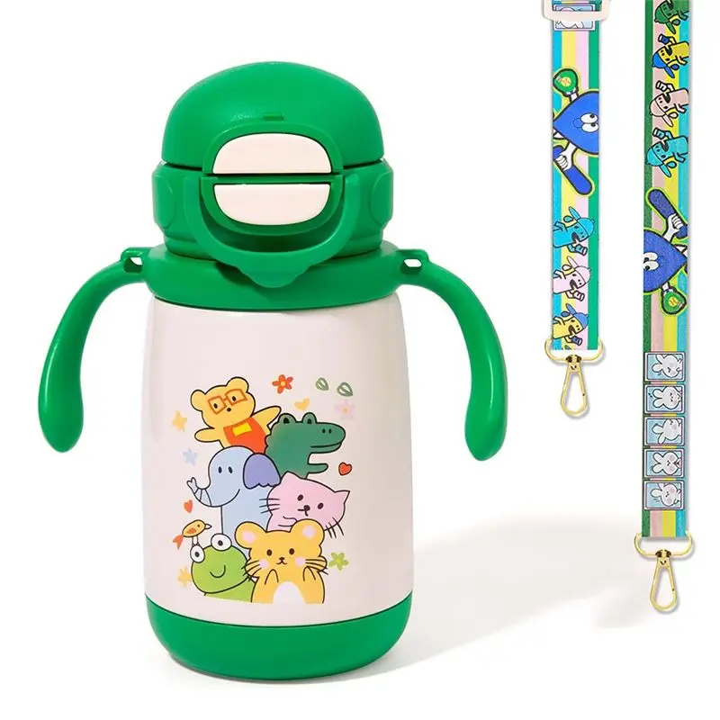 Best 316 Stainless Steel 13 Oz Insulated Kids Water Bottle, Straw& Spout Lid, Includes Shoulder Strap And Handle
Best 316 Stainless Steel 13 Oz Insulated Kids Water Bottle, Straw& Spout Lid, Includes Shoulder Strap And Handle