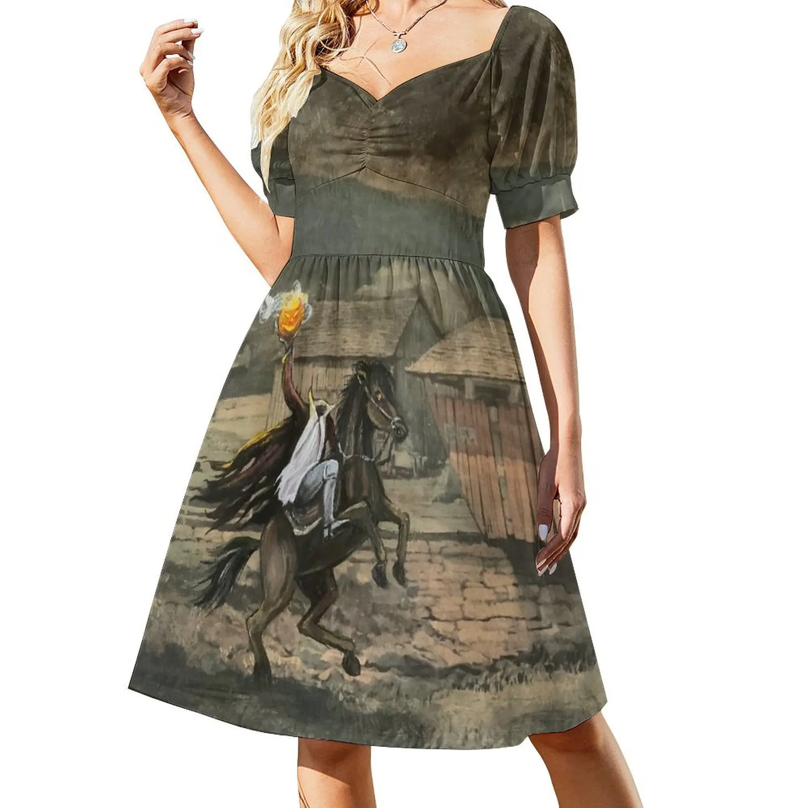 Horror by the Covered Bridge Short-Sleeved Dress Evening dresses dress women summer 2025
Horror by the Covered Bridge Short-Sleeved Dress Evening dresses dress women summer 2025