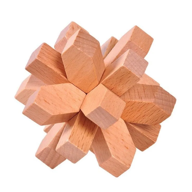Classic Plum Blossom-shaped Wooden Burr Puzzle Logic Mind Brain Teasers Traditional Educational Puzzles Game
Classic Plum Blossom-shaped Wooden Burr Puzzle Logic Mind Brain Teasers Traditional Educational Puzzles Game