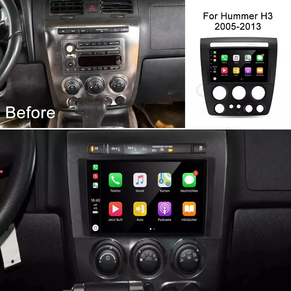 9 lnch For Hummer H3 2005-2011 Android 13 Touch Screen Car Radio Multimedia Video Player Navigation GPS 4G+WIFI Stereo Auto
9 lnch For Hummer H3 2005-2011 Android 13 Touch Screen Car Radio Multimedia Video Player Navigation GPS 4G+WIFI Stereo Auto