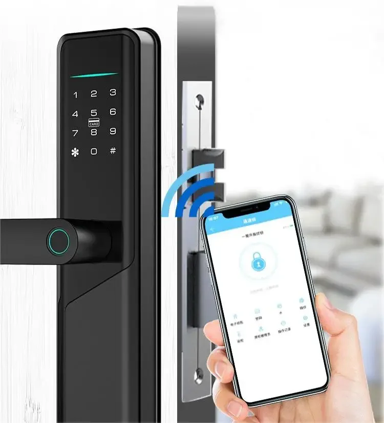 Manufacturer Low Price Smart Wifi Door Lock App 2024 New Tuya Wifi Smart Fingerprint Digital Safe Door With Camera Lock For Home
Manufacturer Low Price Smart Wifi Door Lock App 2024 New Tuya Wifi Smart Fingerprint Digital Safe Door With Camera Lock For Home