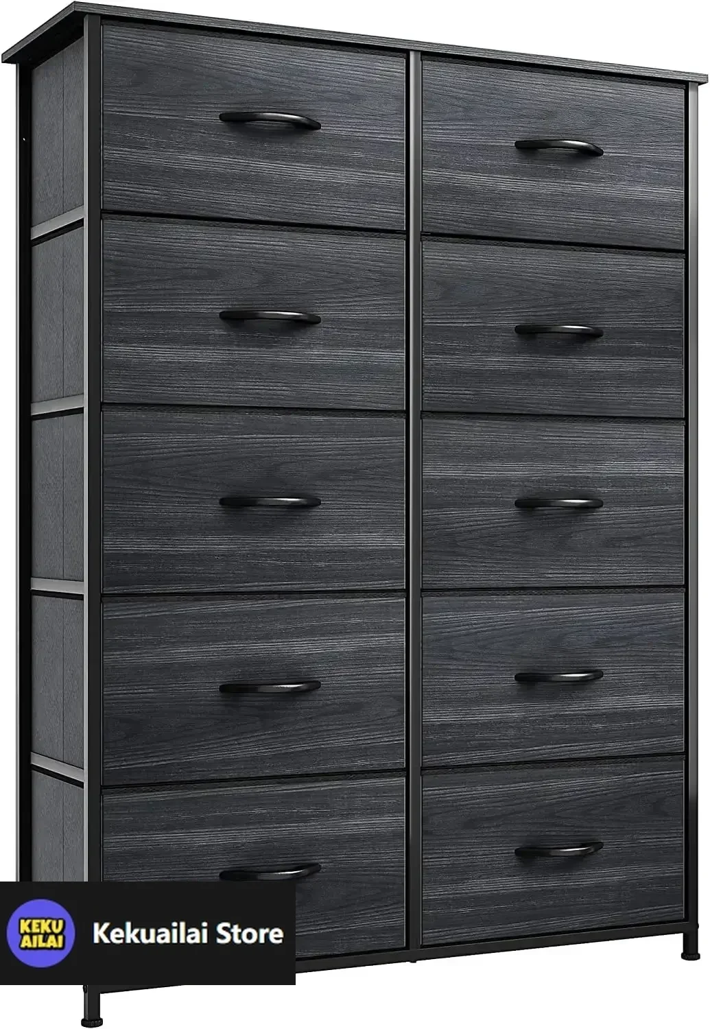10 Drawer Dresser - Fabric Storage Tower, Organizer Unit for Living Room, Hallway, Closets & Nursery - Sturdy Steel Frame
10 Drawer Dresser - Fabric Storage Tower, Organizer Unit for Living Room, Hallway, Closets & Nursery - Sturdy Steel Frame