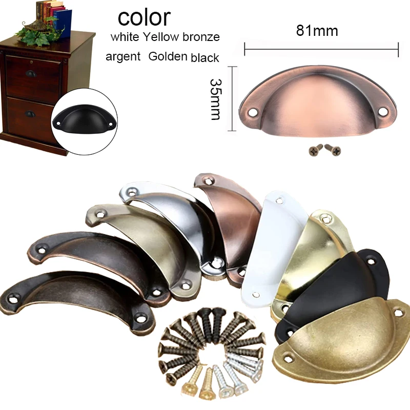 2pcs, 6 colors, shell shaped drawers cabinet door handles and furniture handles, tableware cabinets, antique brass shell handles
2pcs, 6 colors, shell shaped drawers cabinet door handles and furniture handles, tableware cabinets, antique brass shell handles