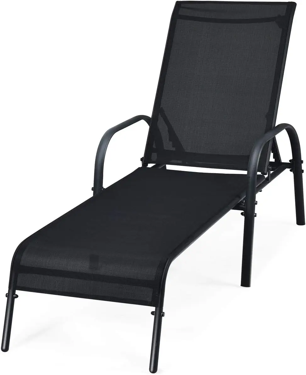Lounge Chair Outdoor, Patio Chaise Lounge With Adjustable Backrest, Reclining Pool Lounge Chair For Outside With Heavy Duty
Lounge Chair Outdoor, Patio Chaise Lounge With Adjustable Backrest, Reclining Pool Lounge Chair For Outside With Heavy Duty