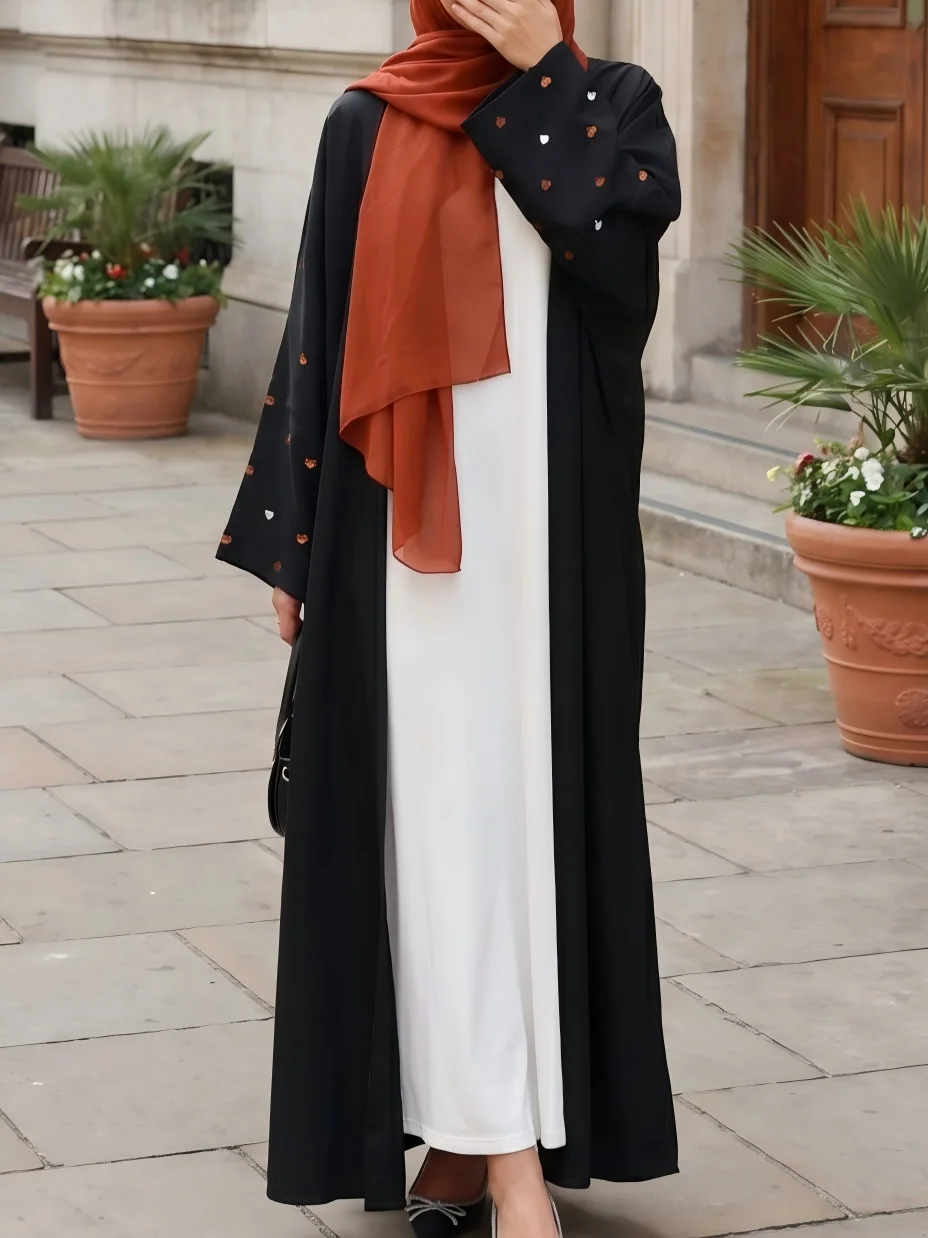 Eid Abaya Open Dress Women Muslim Party Dresses Embroidery Cardigan Robe Jalabiya Ramadan Morocco Dubai Abayas Kaftan Vestidos
Eid Abaya Open Dress Women Muslim Party Dresses Embroidery Cardigan Robe Jalabiya Ramadan Morocco Dubai Abayas Kaftan Vestidos