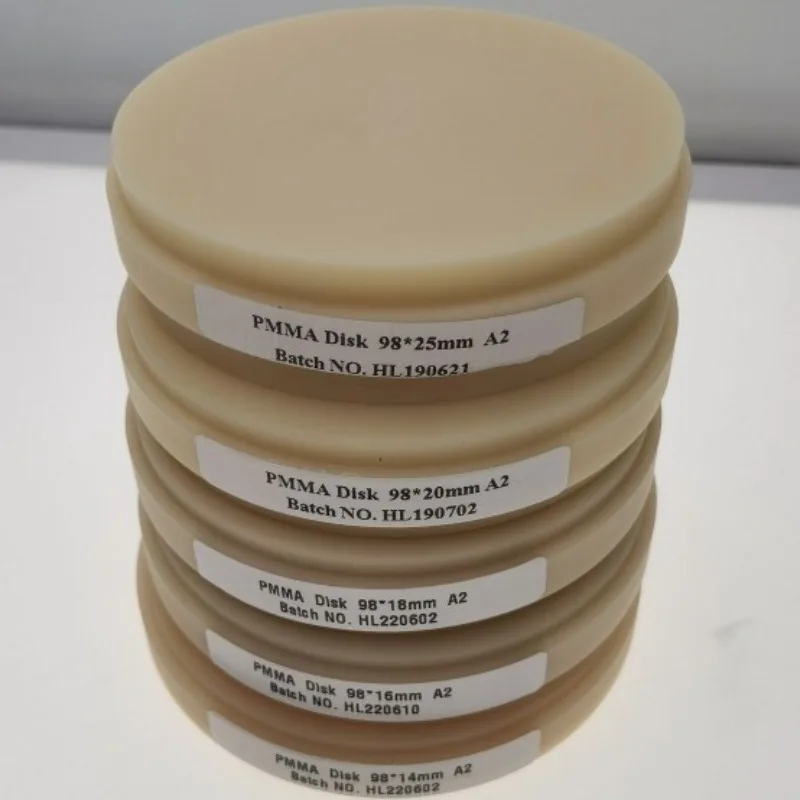 2Pcs Dental PMMA Block Dental Laboratory PMMA Milling Disc Dental Material for CAD/CAM System Diameter 98mm
2Pcs Dental PMMA Block Dental Laboratory PMMA Milling Disc Dental Material for CAD/CAM System Diameter 98mm