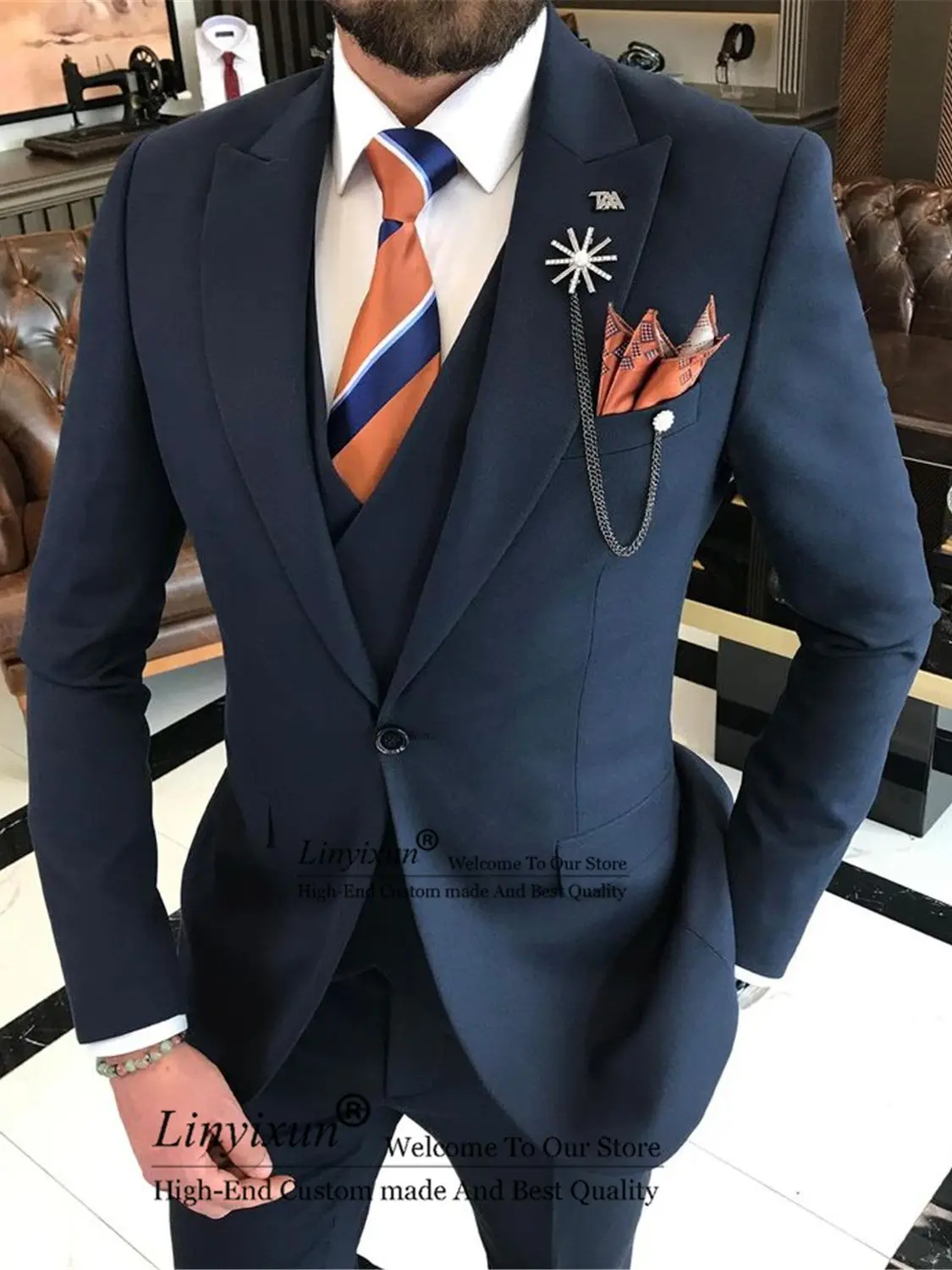 Classic Business Suits For Men Slim 3 Pieces Sets Wedding Groom Prom Tuxedo Formal Male Office Blazer Vest Pants Costume Homme
Classic Business Suits For Men Slim 3 Pieces Sets Wedding Groom Prom Tuxedo Formal Male Office Blazer Vest Pants Costume Homme