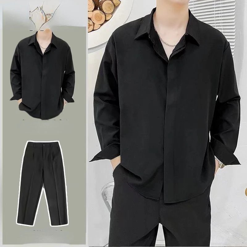 2023 Fashion Men's Clothing Summer 2 Piece Set Shirts and Pant Loose Top Casual Suit Holiday Combination Sportswear D114
2023 Fashion Men's Clothing Summer 2 Piece Set Shirts and Pant Loose Top Casual Suit Holiday Combination Sportswear D114