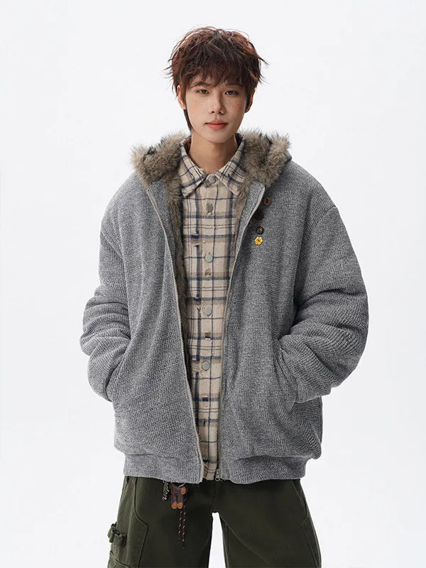 Американское трикотажное хлопковое пальто с капюшоном, зимнее пальто в стиле ретро, теплая верхняя одежда, длинная застежка-молния све
Американское трикотажное хлопковое пальто с капюшоном, зимнее пальто в стиле ретро, теплая верхняя одежда, длинная застежка-молния све