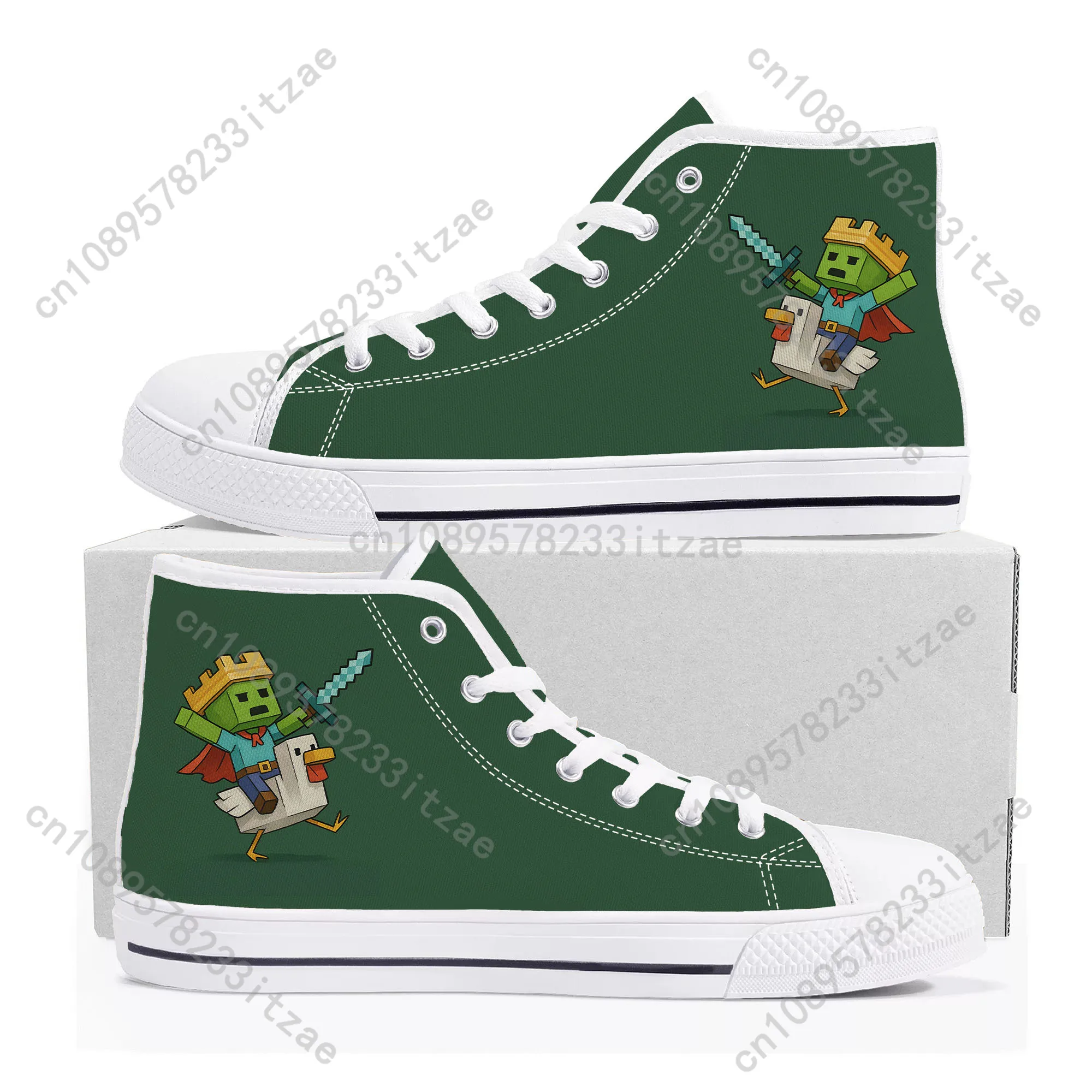 Chicken Jockey Zombie Pixel shoes High Top Sneakers Mens Womens Teenager High Quality Canvas Sneaker couple Shoe Customize Shoes
Chicken Jockey Zombie Pixel shoes High Top Sneakers Mens Womens Teenager High Quality Canvas Sneaker couple Shoe Customize Shoes