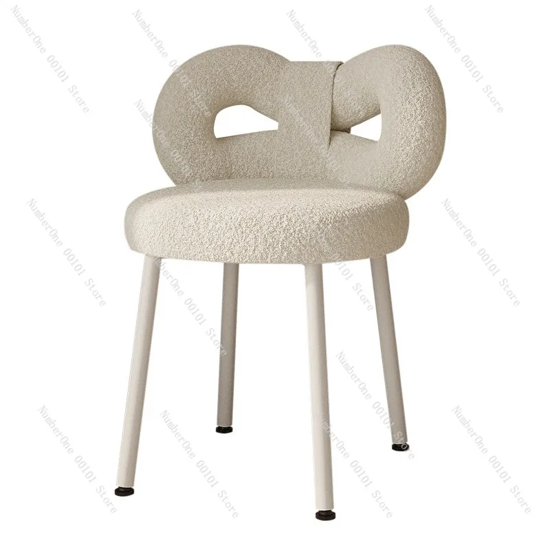 Cream-Style Design Makeup Chair, Modern and Simple Bedroom Bow Lamb Fleece Dressing Table Stool, Cozy Vanity Chair for Home Use
Cream-Style Design Makeup Chair, Modern and Simple Bedroom Bow Lamb Fleece Dressing Table Stool, Cozy Vanity Chair for Home Use