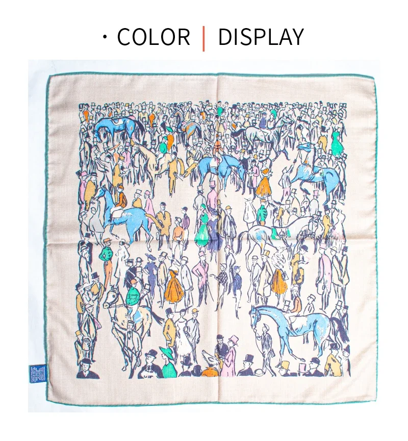 Women's 65CM Square Scarf Hand Rolled 30% Silk 70% Cashmere Animals Print Handkerchief Wrap Bandana Big Hijab Foulard
Women's 65CM Square Scarf Hand Rolled 30% Silk 70% Cashmere Animals Print Handkerchief Wrap Bandana Big Hijab Foulard