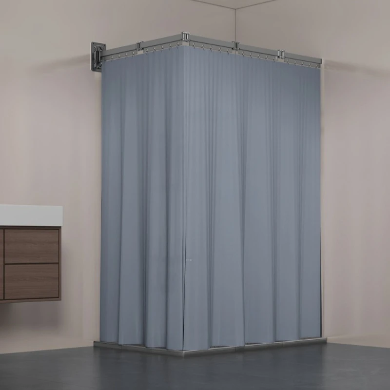 Folding Premium Shower Curtain Set Waterproof Polyester Dry-Wet Separation - No Drill Retractable Invisible Partition organizer
Folding Premium Shower Curtain Set Waterproof Polyester Dry-Wet Separation - No Drill Retractable Invisible Partition organizer