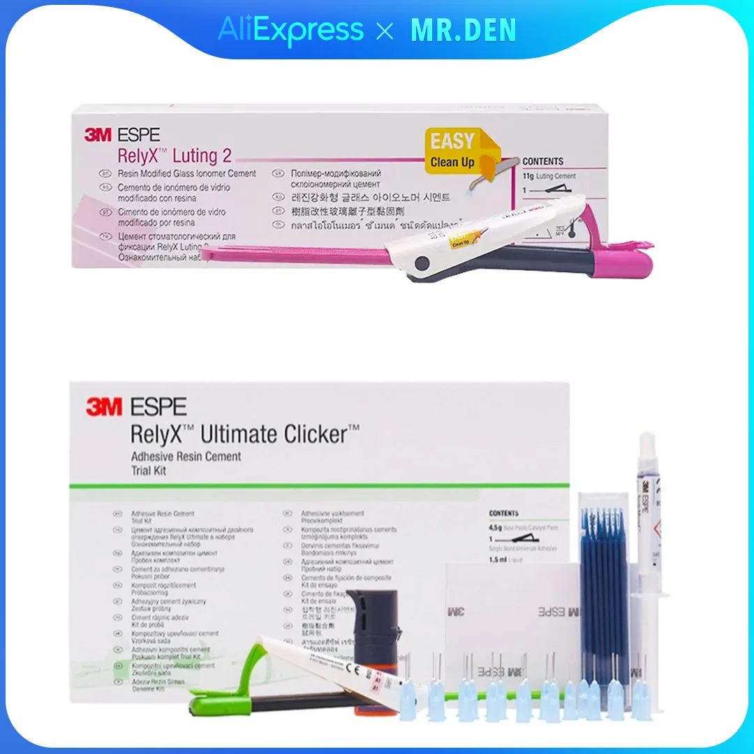 3M ESPE Ketac Molar Easymix GIC Filling RelyX Luting 2 Resin Mod Glass Ionomer Cement High-Strength Dental Adhesive
3M ESPE Ketac Molar Easymix GIC Filling RelyX Luting 2 Resin Mod Glass Ionomer Cement High-Strength Dental Adhesive