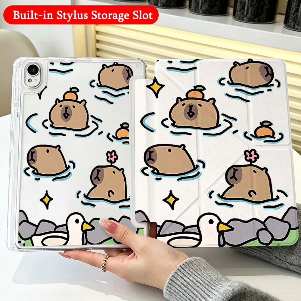 Cartoon Capybara Case For Huawei Honor Matepad Pad X10 X9 GT Pro V9 9 Air SE 12X 11.5 11 13.2 11.5s inch Foldable Tablet
Cartoon Capybara Case For Huawei Honor Matepad Pad X10 X9 GT Pro V9 9 Air SE 12X 11.5 11 13.2 11.5s inch Foldable Tablet