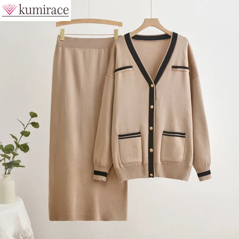 Fashion and Casual Women's Set for Autumn and Winter Loose Knit Sweater Half Skirt Elegant Women's Two-piece Set
Fashion and Casual Women's Set for Autumn and Winter Loose Knit Sweater Half Skirt Elegant Women's Two-piece Set