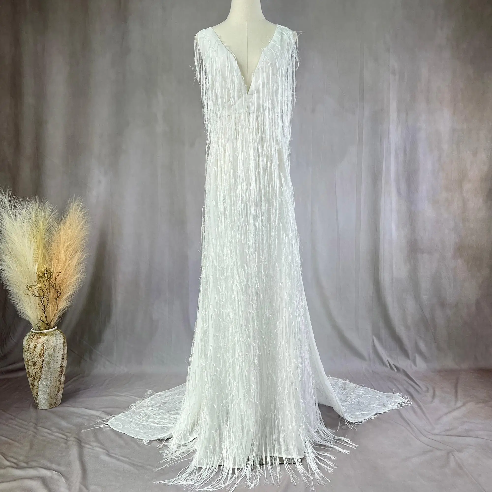 Don&Judy Maternity Dress Evening Party Clothing Chiffon Tassel Strappy Backless Dress V Neck Pregnant Woman Gown
Don&Judy Maternity Dress Evening Party Clothing Chiffon Tassel Strappy Backless Dress V Neck Pregnant Woman Gown