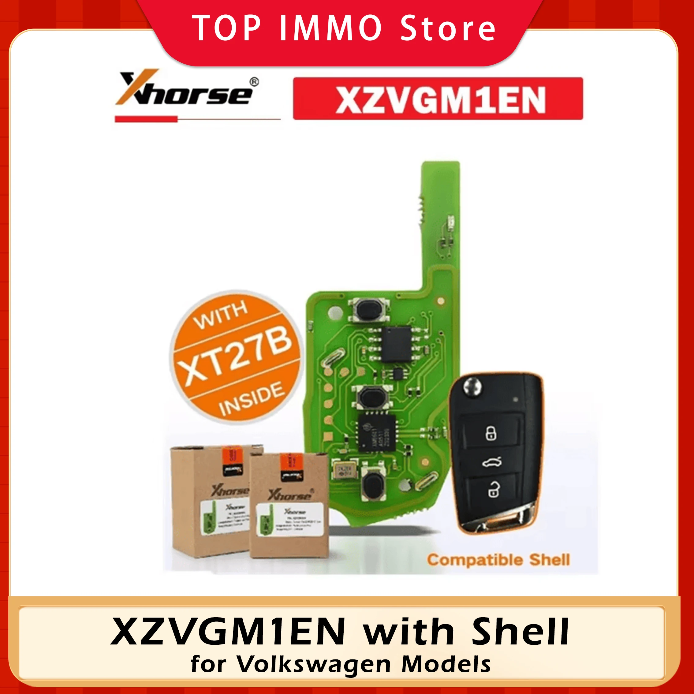 Xhorse XZVGM1EN MQB48 Special PCB Board 3 Buttons Exclusively for VW Model With Key Shell 1pc/lot
Xhorse XZVGM1EN MQB48 Special PCB Board 3 Buttons Exclusively for VW Model With Key Shell 1pc/lot