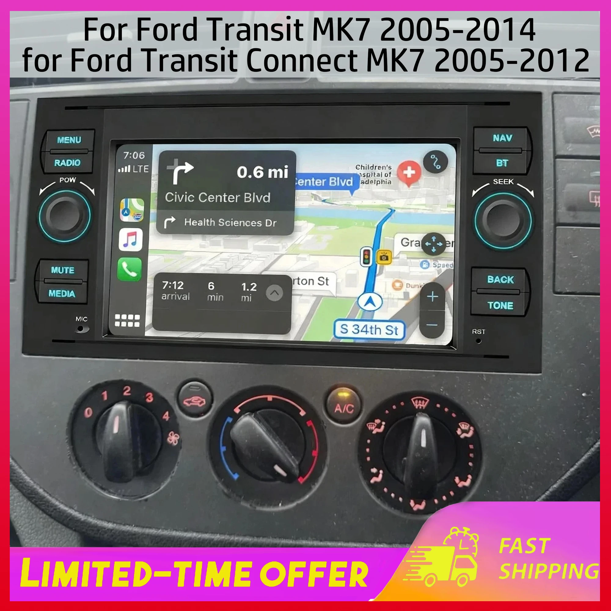 Мультимедийная система Android 15 для Ford Transit MK7 2005-2014 и Ford Transit Connect MK7 2005-2012 с Carplay и Android Auto, 2+64 ГБ
Мультимедийная система Android 15 для Ford Transit MK7 2005-2014 и Ford Transit Connect MK7 2005-2012 с Carplay и Android Auto, 2+64 ГБ