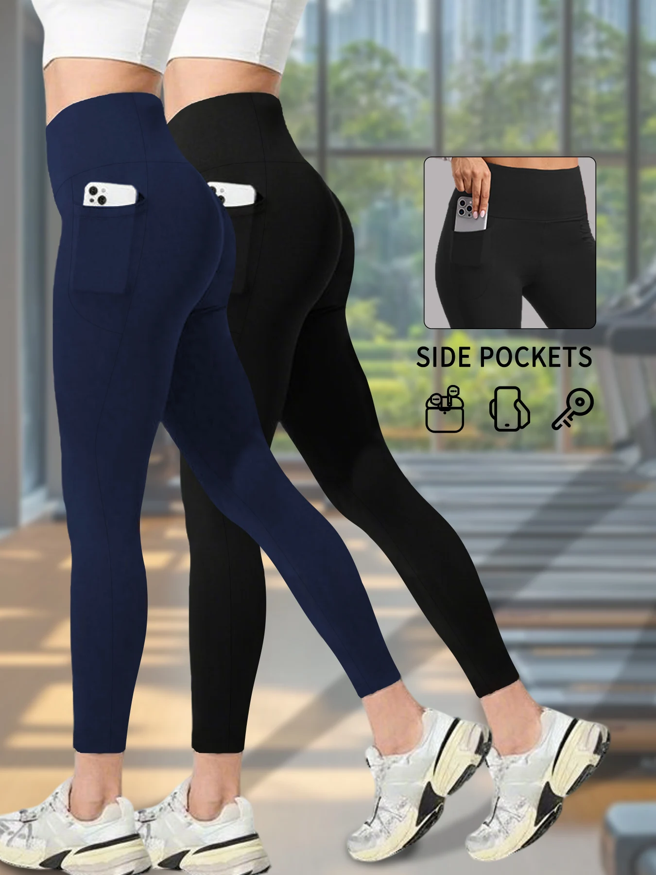 2 Pack Women Super Soft Leggings with Pockets High Waisted Tummy Control for Yoga Workout Running Home Casual Wear
2 Pack Women Super Soft Leggings with Pockets High Waisted Tummy Control for Yoga Workout Running Home Casual Wear