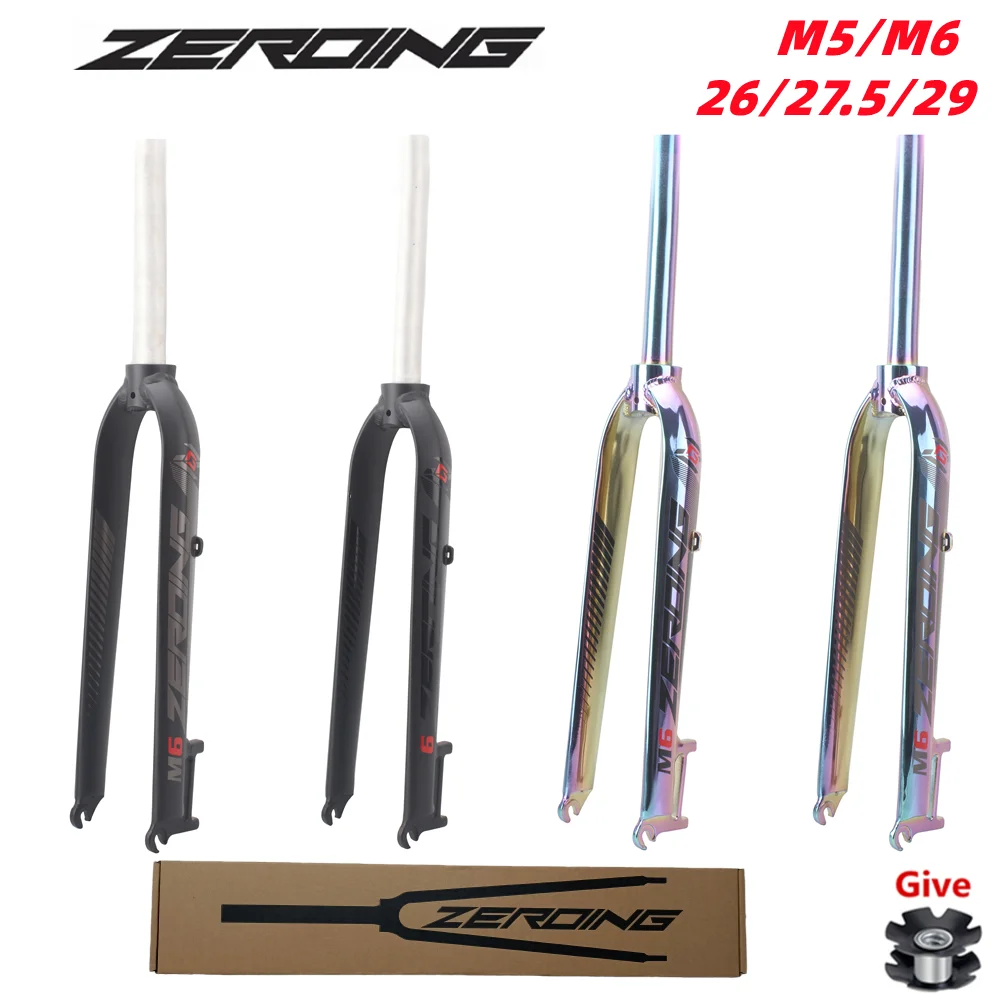 Передняя вилка ZEROING для горного велосипеда M5 M6 26/27.5/29er, запчасти для дорожного велосипеда, вилка с V-образным тормозом, гидравлический дисковый тормоз, передняя вилка для горного велосипеда 29 вилка для велос
Передняя вилка ZEROING для горного велосипеда M5 M6 26/27.5/29er, запчасти для дорожного велосипеда, вилка с V-образным тормозом, гидравлический дисковый тормоз, передняя вилка для горного велосипеда 29 вилка для велос